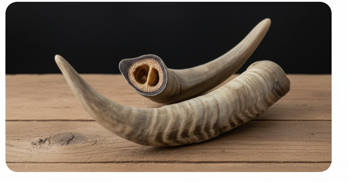 Natural Goat Horn - premium natural dog treats